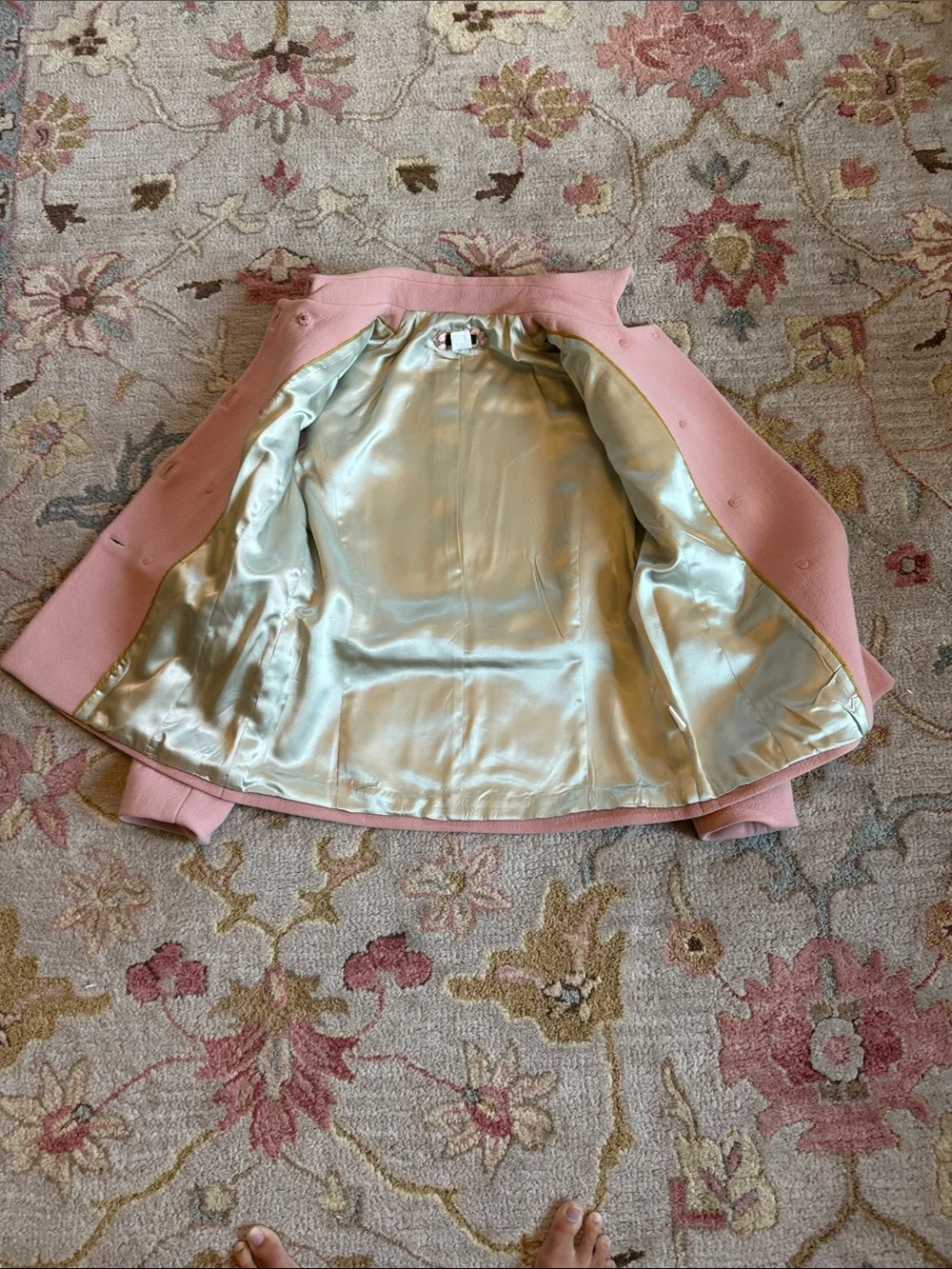 J. Crew Pink Double-Breasted Pea Coat - Picture 6 of 7